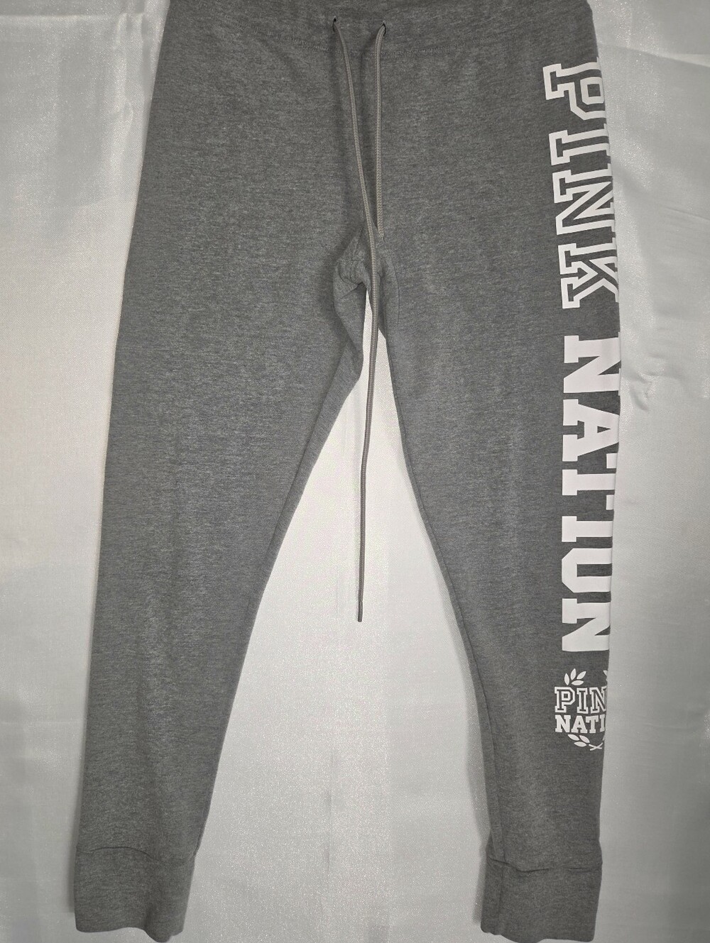 Victoria's Secret Pink Gray Logo Jogger Pants. XS